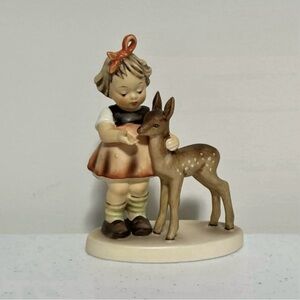 Vintage Goebel Germany Hummel Figurine 136/1 Fawn Deer “Friends” 1947 EUC